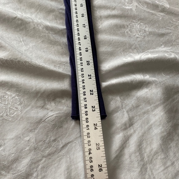 Contemporaine Simons Women's Navy Cowl Neck Ribbed Long Sleeve Sweater Top Large - Picture 11 of 13